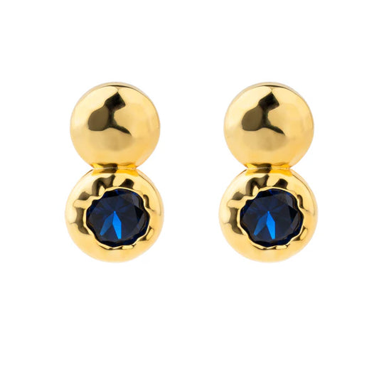 Augusta Blue Sapphire Earrings